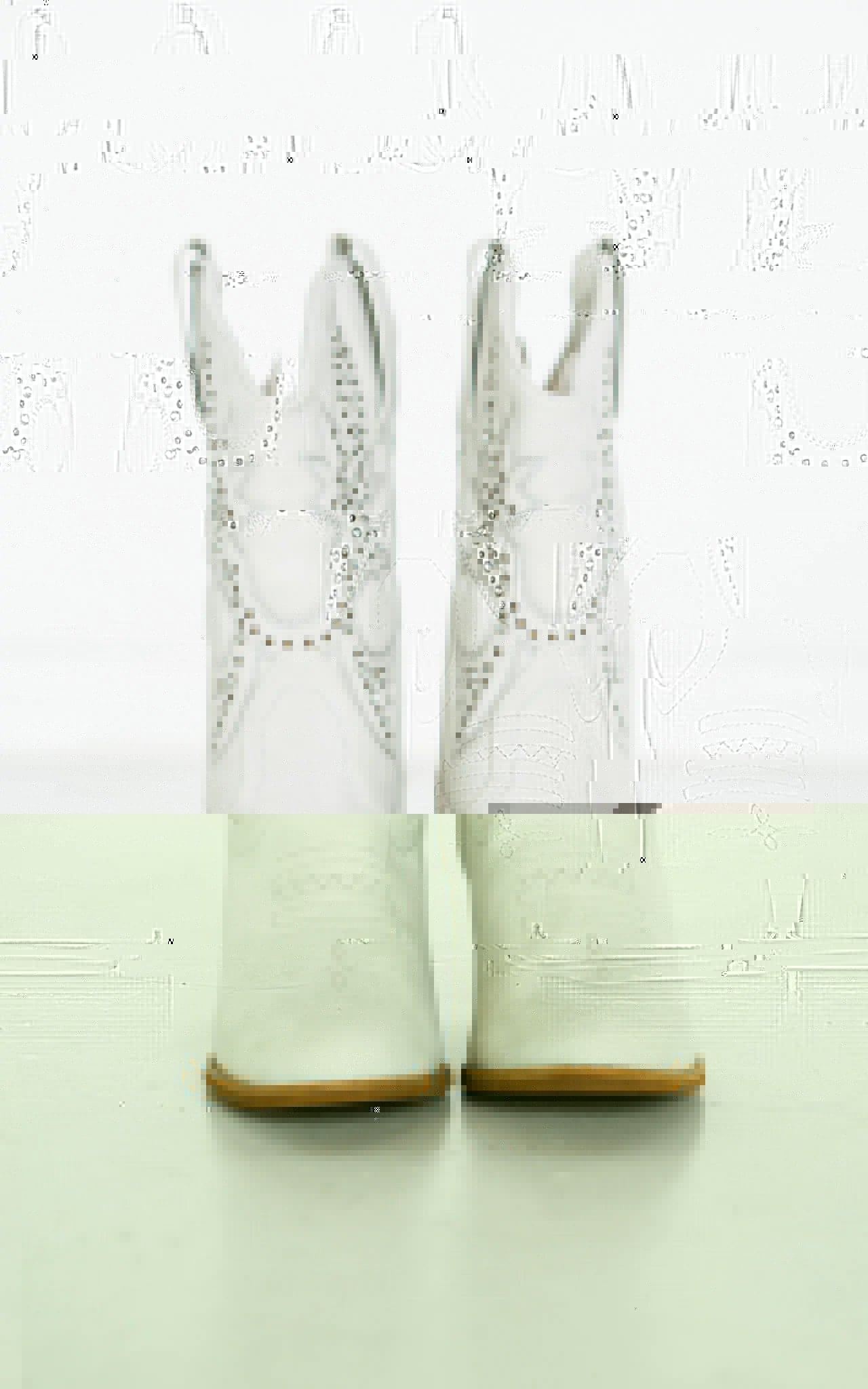 Houston Western Boots in White - cantonclothingcompany