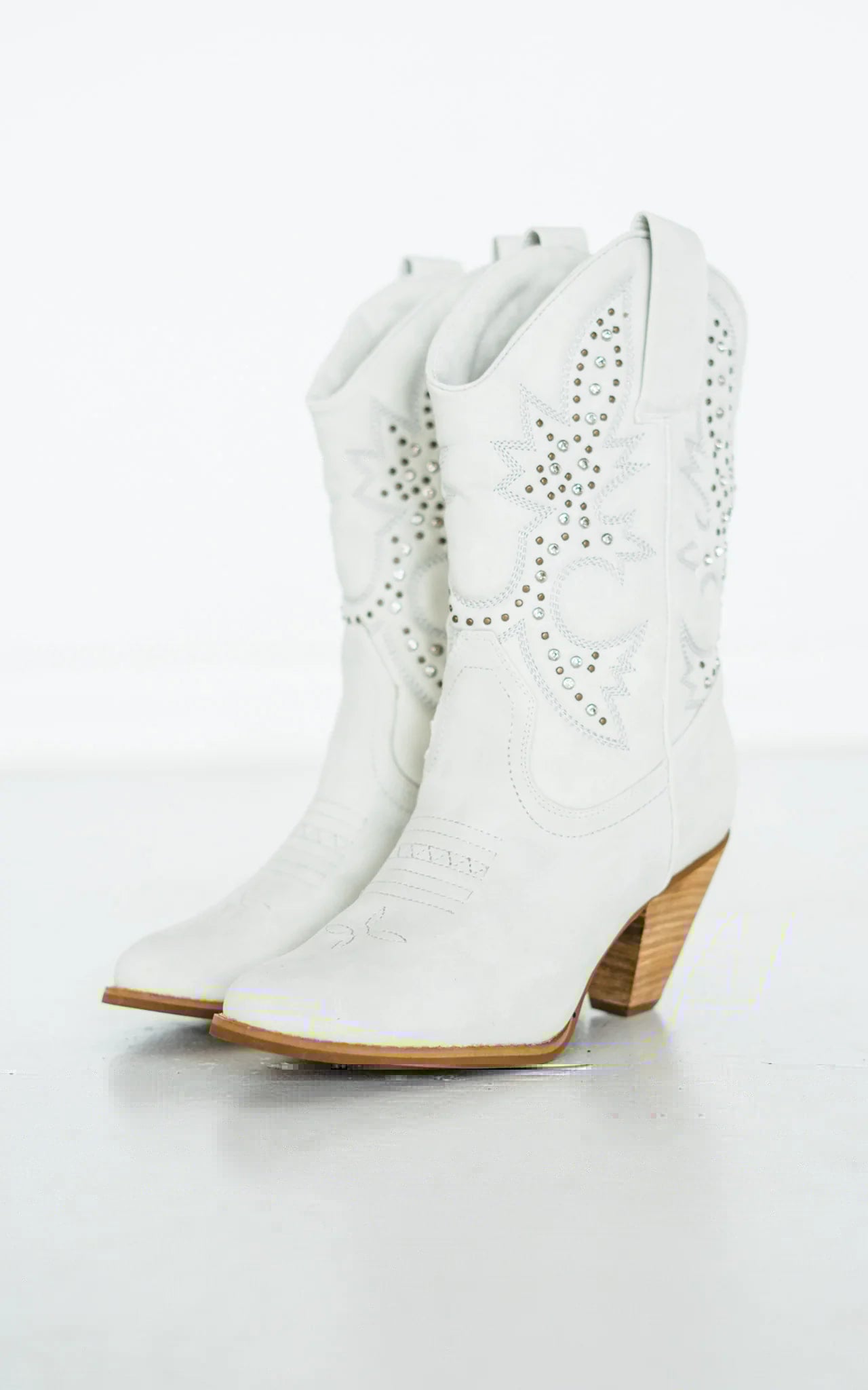 Houston Western Boots in White - cantonclothingcompany